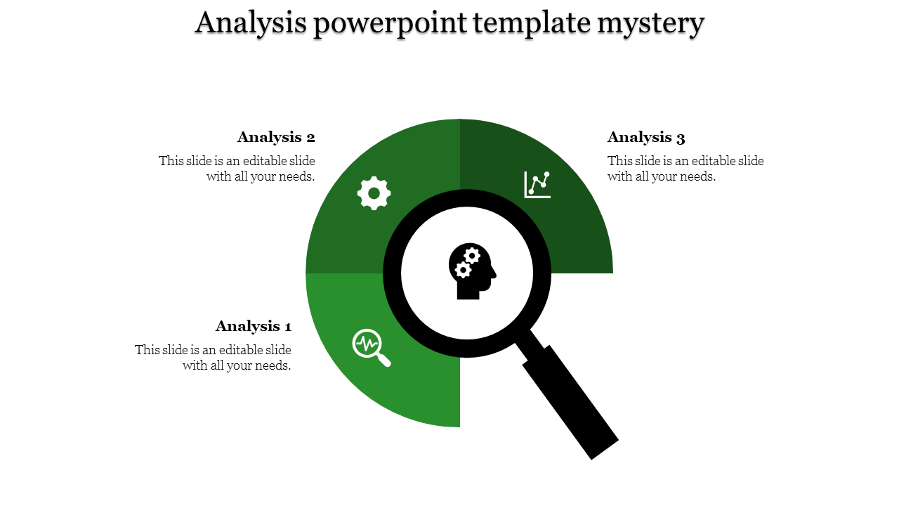 analysis powerpoint template-Green